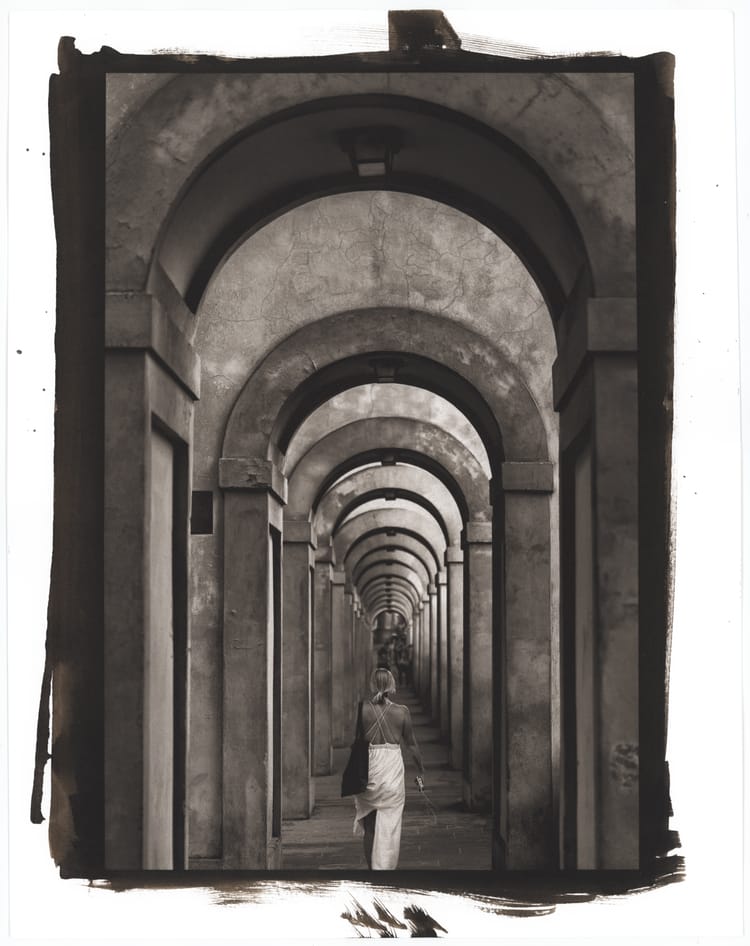 "...the abyss gazes back..." platinum palladium print